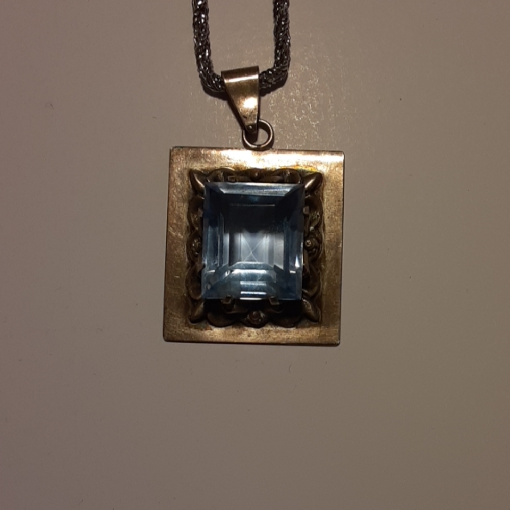 Sterling Blue Topaz Necklace